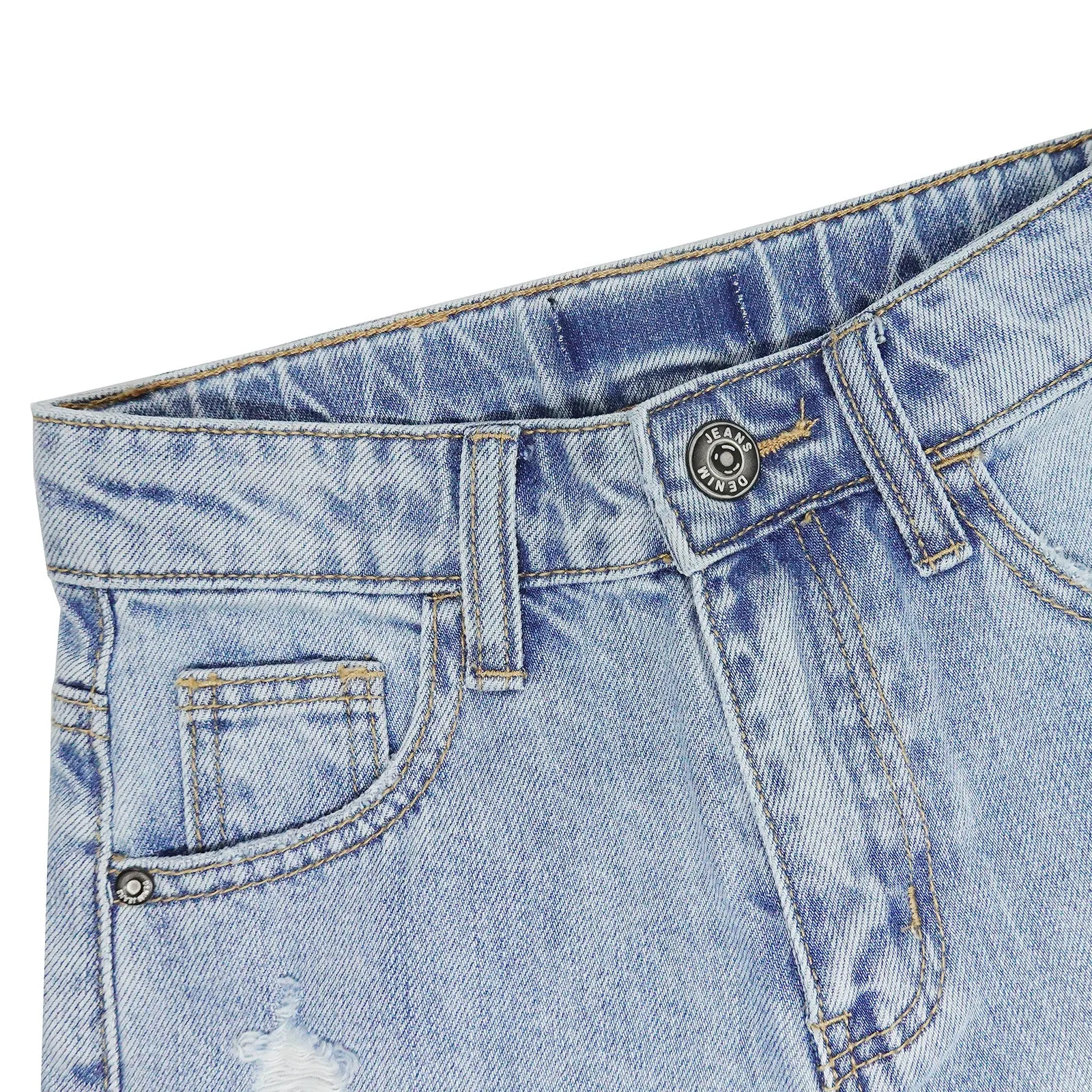 Baby Girls Jeans Shorts,Ripped Rolled Cuff Hem Cute Summer Denim Pants