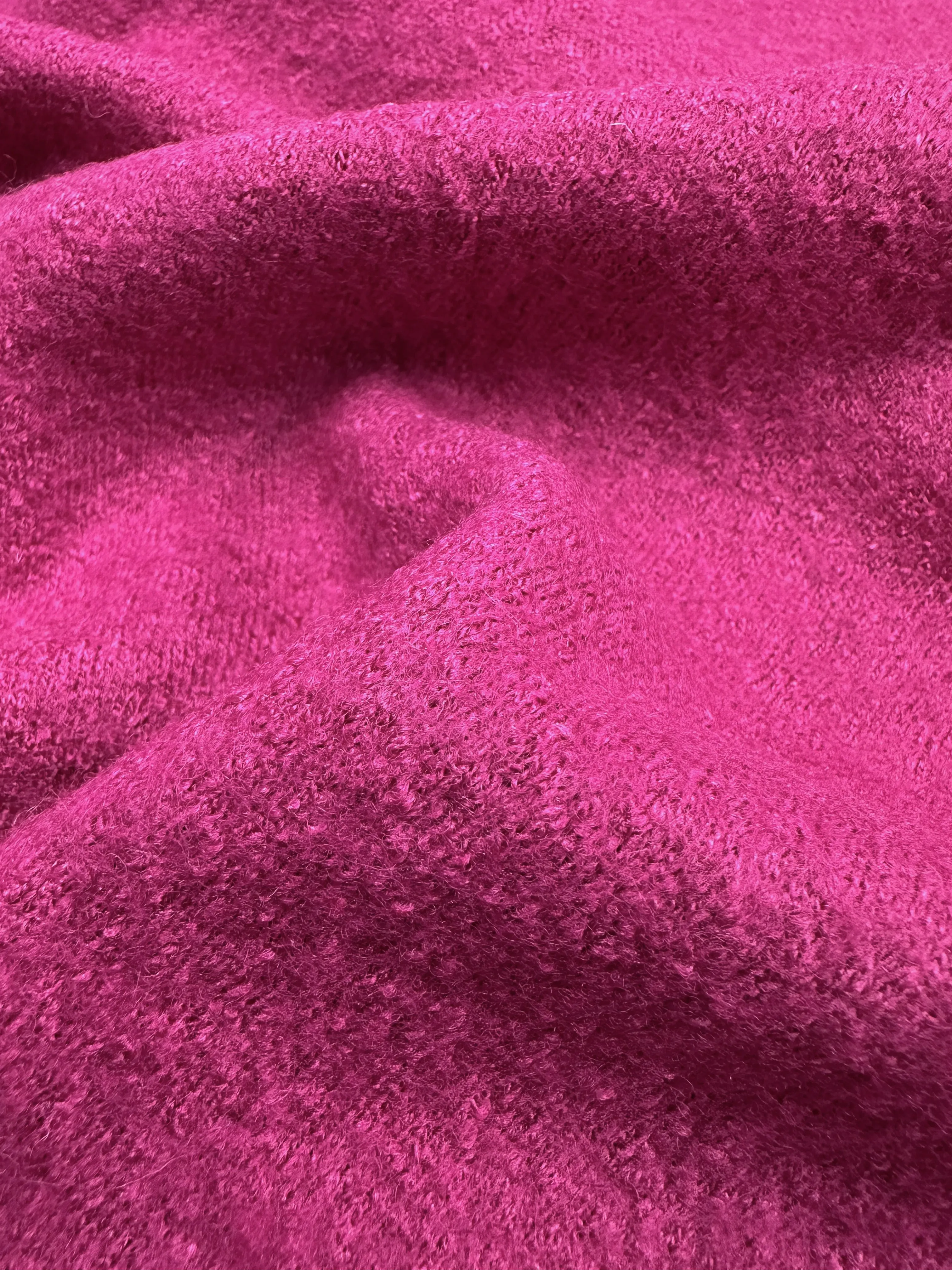 Boiled Wool - Fuchsia Red - 140cm