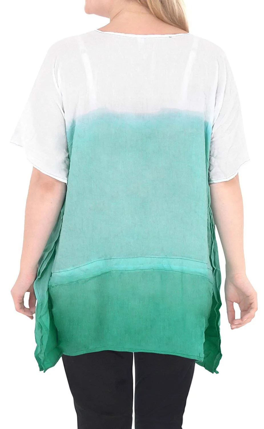 Casual Loose Fit Plus Kimono Loose Beachwear Women's Casual Top Green 14 - 18