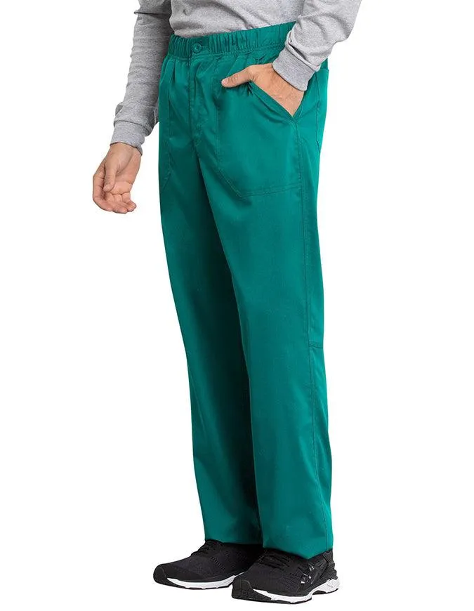Cherokee Workwear Revolution Tech Men's Mid Rise Straight Leg Zip Fly Petite Pant