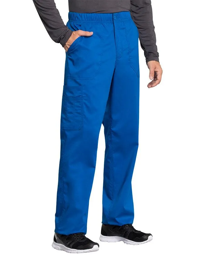 Cherokee Workwear Revolution Tech Men's Mid Rise Straight Leg Zip Fly Petite Pant