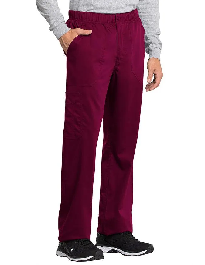 Cherokee Workwear Revolution Tech Men's Mid Rise Straight Leg Zip Fly Petite Pant