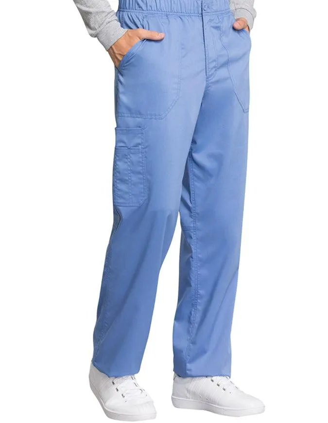Cherokee Workwear Revolution Tech Men's Mid Rise Straight Leg Zip Fly Petite Pant
