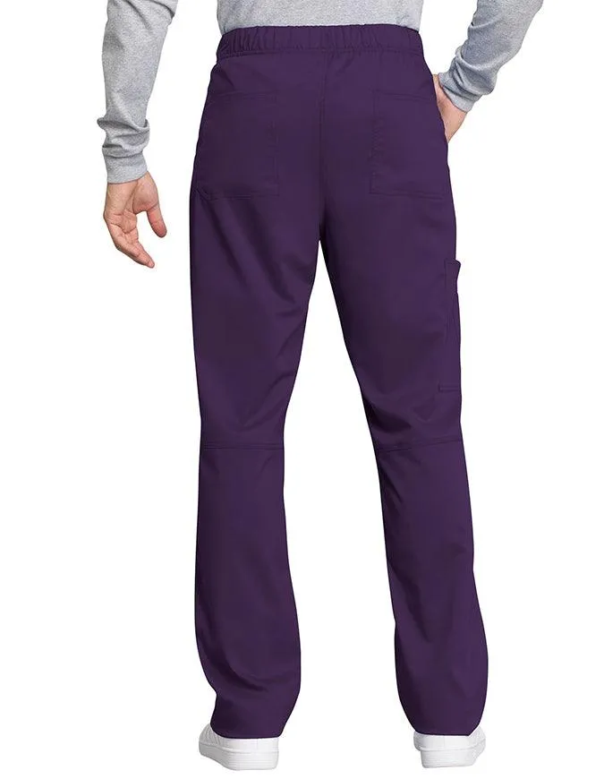 Cherokee Workwear Revolution Tech Men's Mid Rise Straight Leg Zip Fly Petite Pant