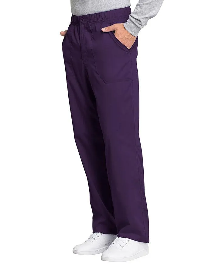 Cherokee Workwear Revolution Tech Men's Mid Rise Straight Leg Zip Fly Petite Pant