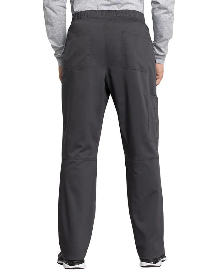 Cherokee Workwear Revolution Tech Men's Mid Rise Straight Leg Zip Fly Petite Pant