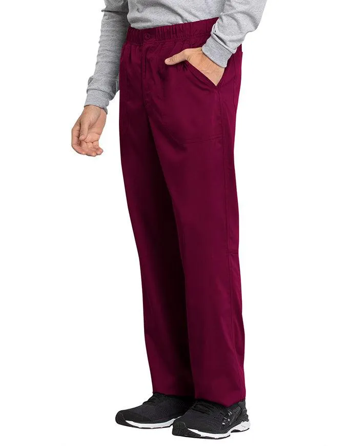 Cherokee Workwear Revolution Tech Men's Mid Rise Straight Leg Zip Fly Petite Pant