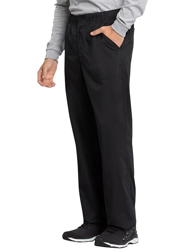 Cherokee Workwear Revolution Tech Men's Mid Rise Straight Leg Zip Fly Petite Pant