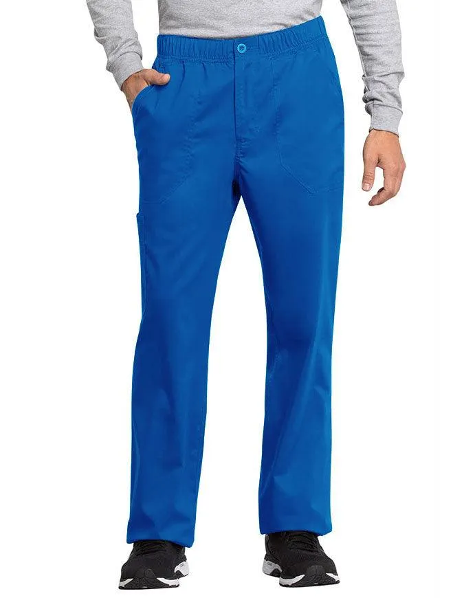 Cherokee Workwear Revolution Tech Men's Mid Rise Straight Leg Zip Fly Petite Pant