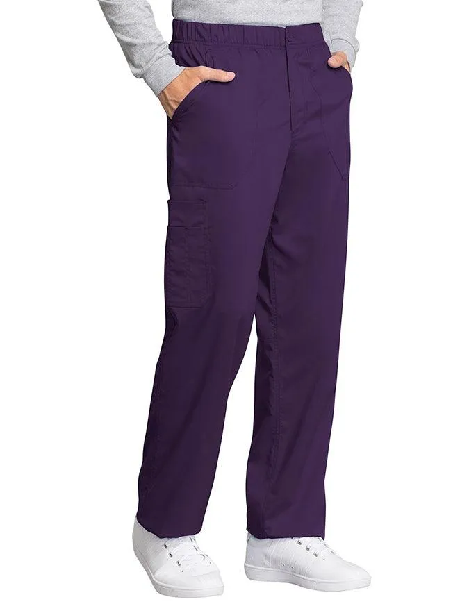 Cherokee Workwear Revolution Tech Men's Mid Rise Straight Leg Zip Fly Petite Pant