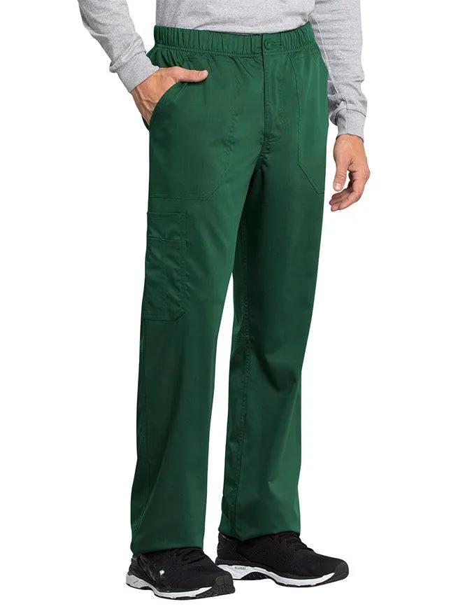 Cherokee Workwear Revolution Tech Men's Mid Rise Straight Leg Zip Fly Petite Pant