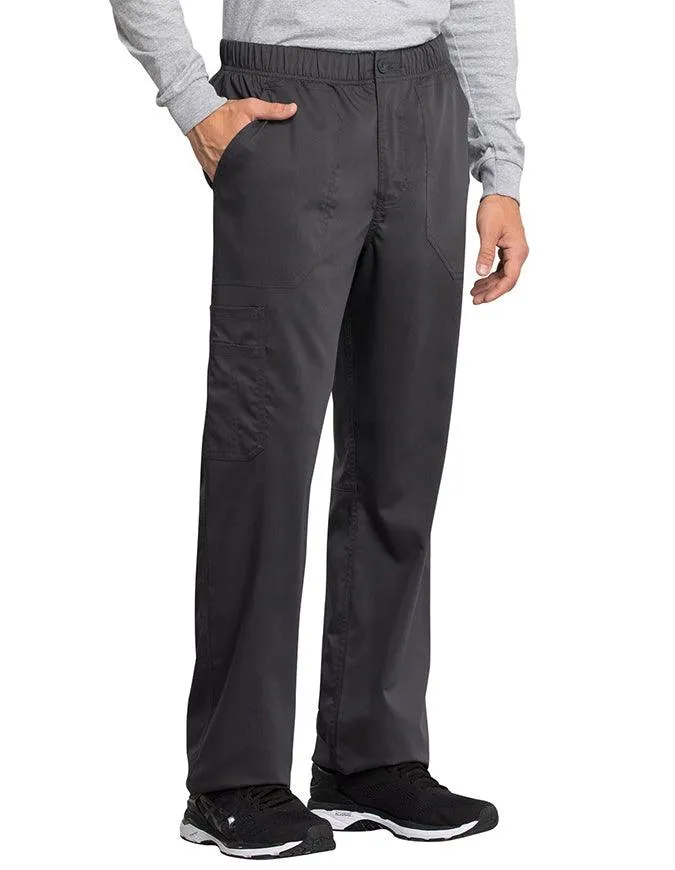 Cherokee Workwear Revolution Tech Men's Mid Rise Straight Leg Zip Fly Petite Pant