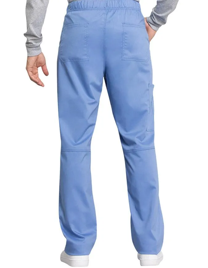 Cherokee Workwear Revolution Tech Men's Mid Rise Straight Leg Zip Fly Petite Pant