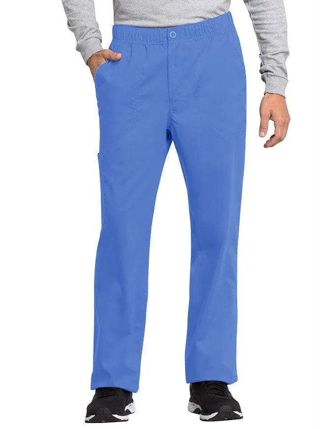 Cherokee Workwear Revolution Tech Men's Mid Rise Straight Leg Zip Fly Petite Pant