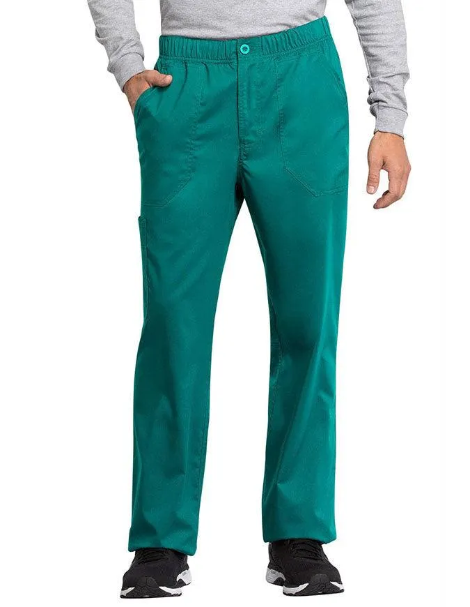 Cherokee Workwear Revolution Tech Men's Mid Rise Straight Leg Zip Fly Petite Pant