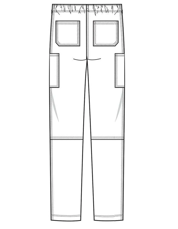 Cherokee Workwear Revolution Tech Men's Mid Rise Straight Leg Zip Fly Petite Pant