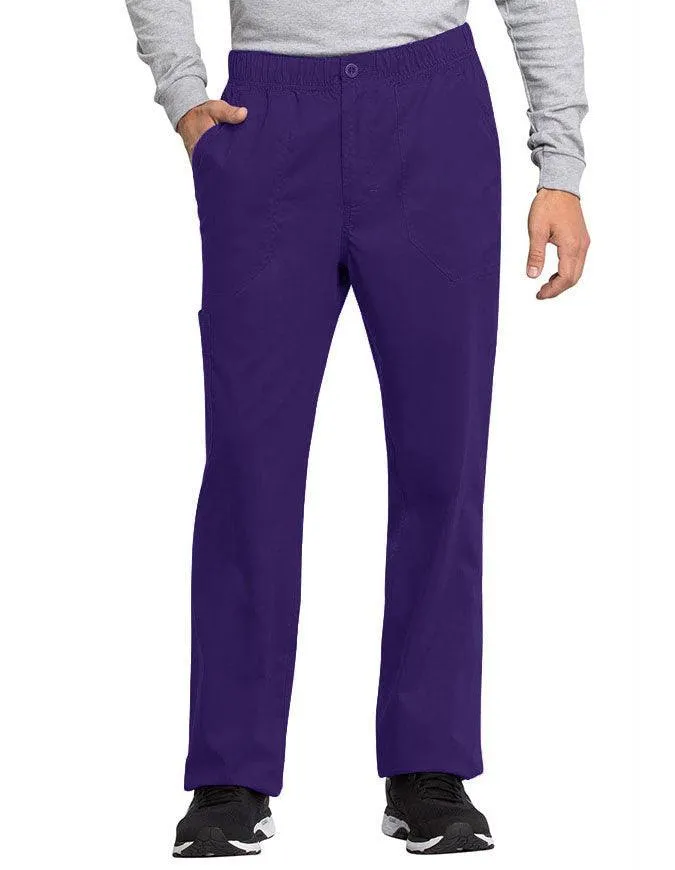 Cherokee Workwear Revolution Tech Men's Mid Rise Straight Leg Zip Fly Petite Pant