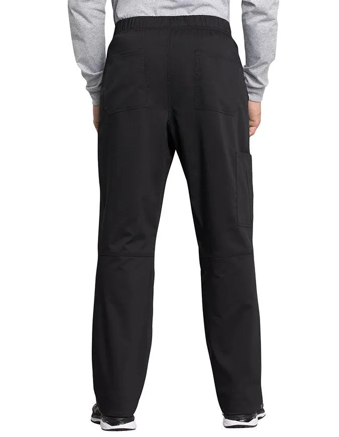 Cherokee Workwear Revolution Tech Men's Mid Rise Straight Leg Zip Fly Petite Pant