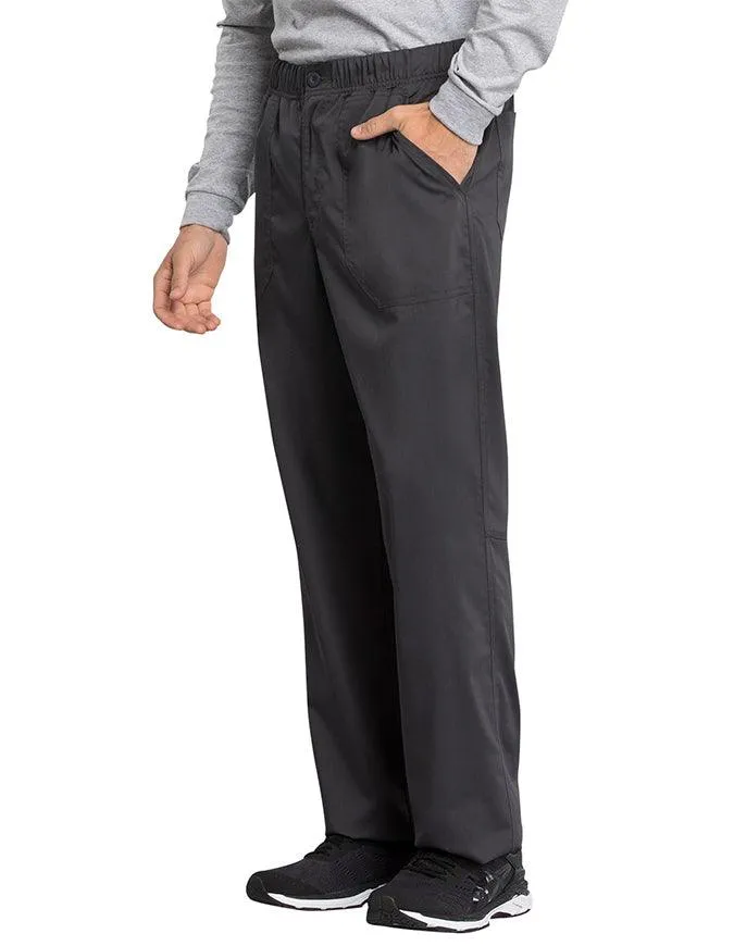 Cherokee Workwear Revolution Tech Men's Mid Rise Straight Leg Zip Fly Petite Pant