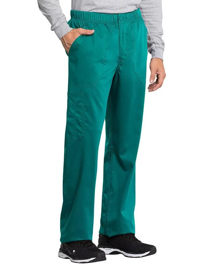 Cherokee Workwear Revolution Tech Men's Mid Rise Straight Leg Zip Fly Petite Pant