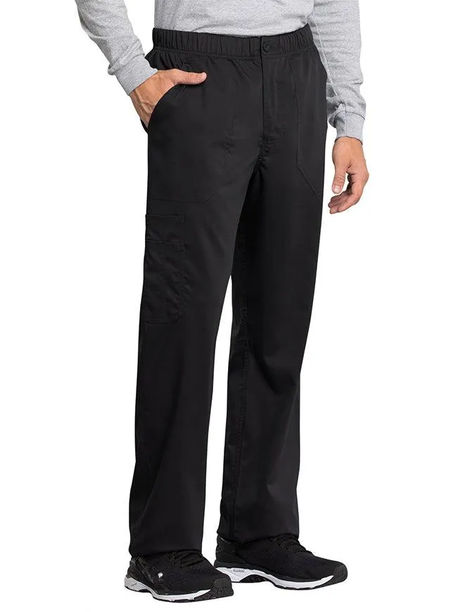 Cherokee Workwear Revolution Tech Men's Mid Rise Straight Leg Zip Fly Petite Pant