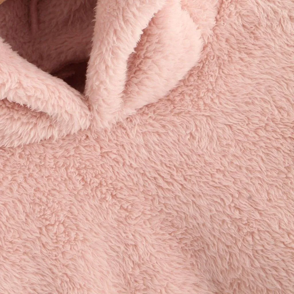 Kawaii Fluffy Bear Ears Hoodie Coat - Stay Cozy and Cute All Winter Long! 🐻❄️