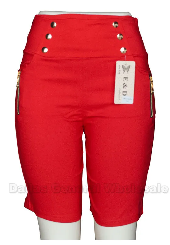 Ladies Fashion Bermuda Capris Wholesale