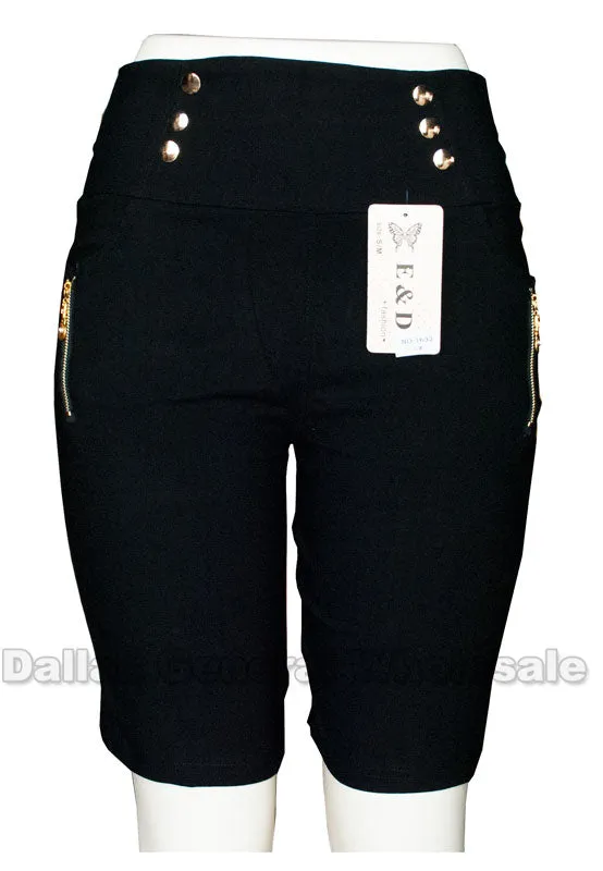 Ladies Fashion Bermuda Capris Wholesale