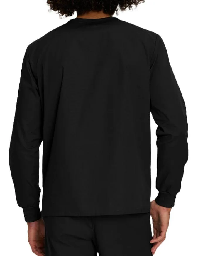 Landau Unisex No Pocket V-Neck Long Sleeve Scrub Top