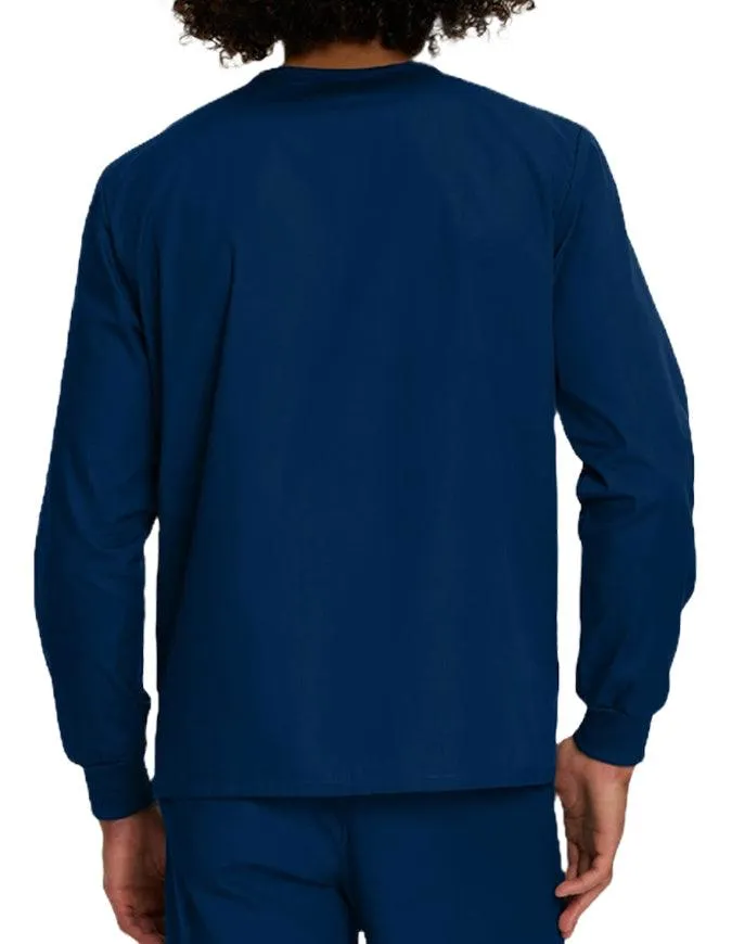Landau Unisex No Pocket V-Neck Long Sleeve Scrub Top