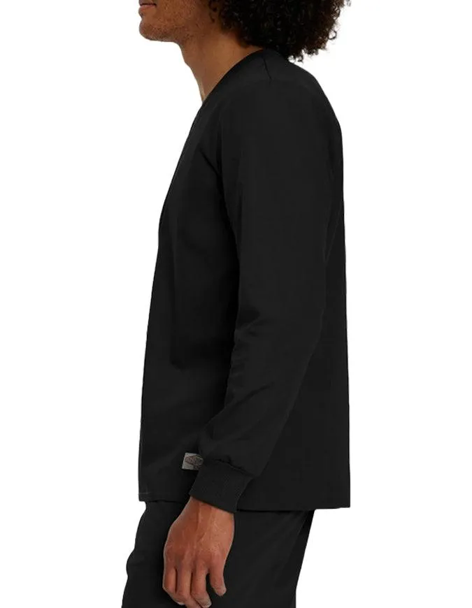 Landau Unisex No Pocket V-Neck Long Sleeve Scrub Top