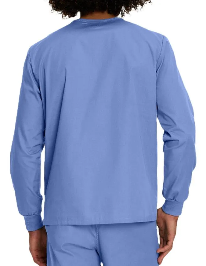 Landau Unisex No Pocket V-Neck Long Sleeve Scrub Top