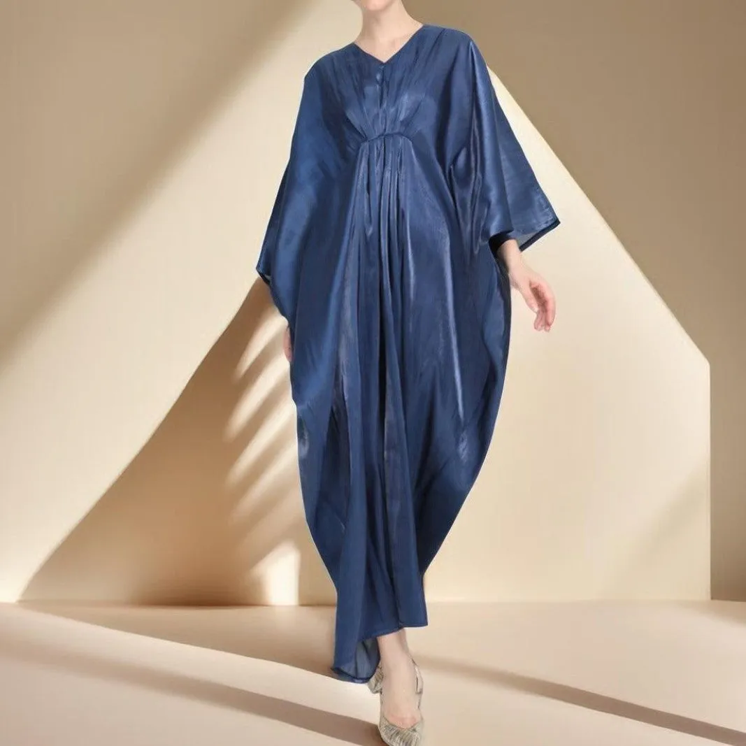Loose Batwing Sleeve Long Dress Middle East Women's Robe