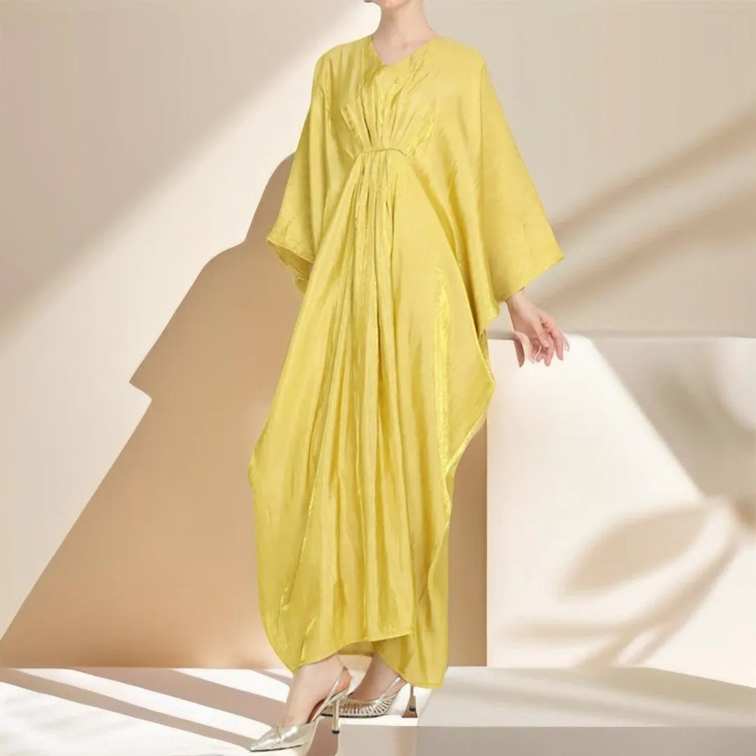 Loose Batwing Sleeve Long Dress Middle East Women's Robe
