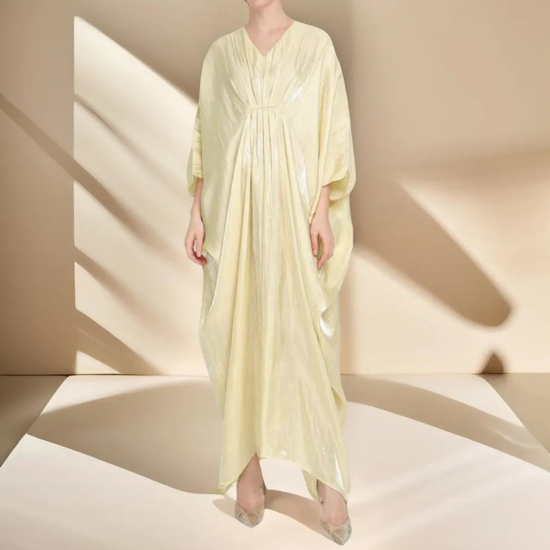 Loose Batwing Sleeve Long Dress Middle East Women's Robe