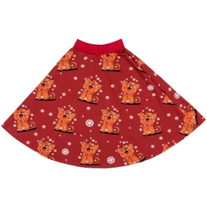 Meow Meow Long Twirly Skirt (18 months - 3 years)