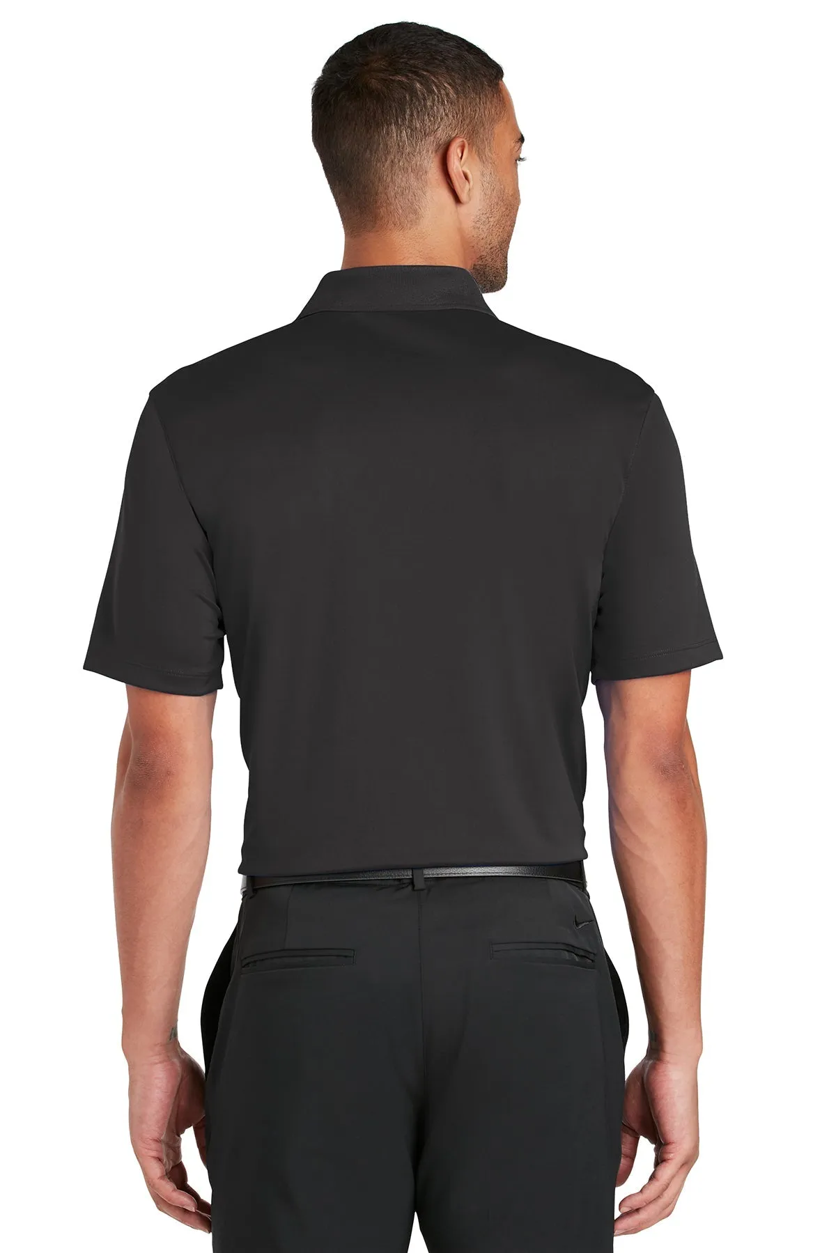 Nike Dri-FIT Players Custom Polos with Flat Knit Collar, Anthracite