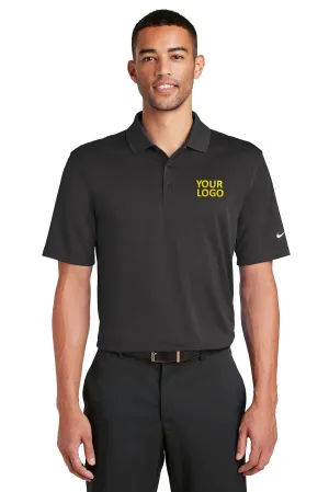 Nike Dri-FIT Players Custom Polos with Flat Knit Collar, Anthracite