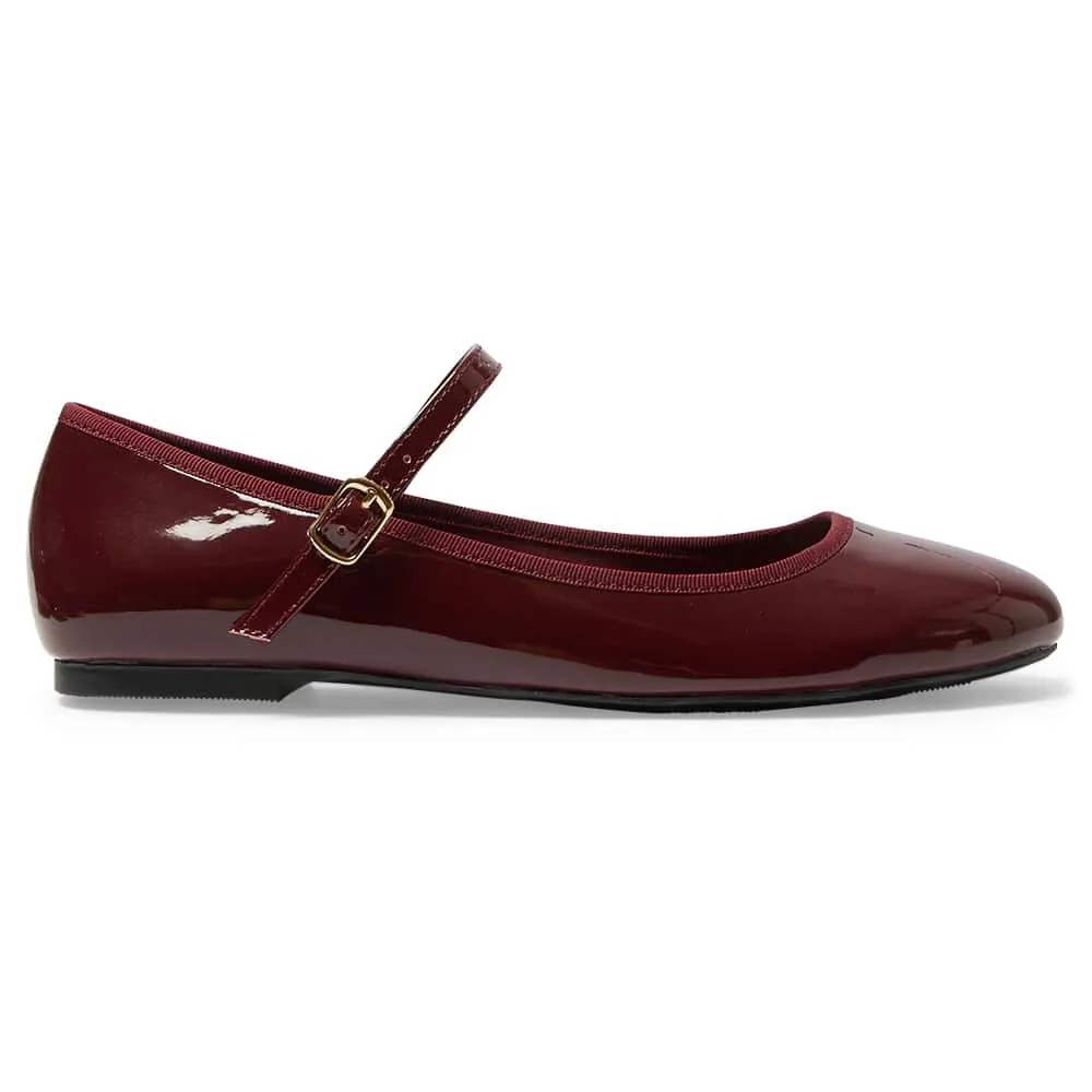 Sweet Flat in Cherry Patent