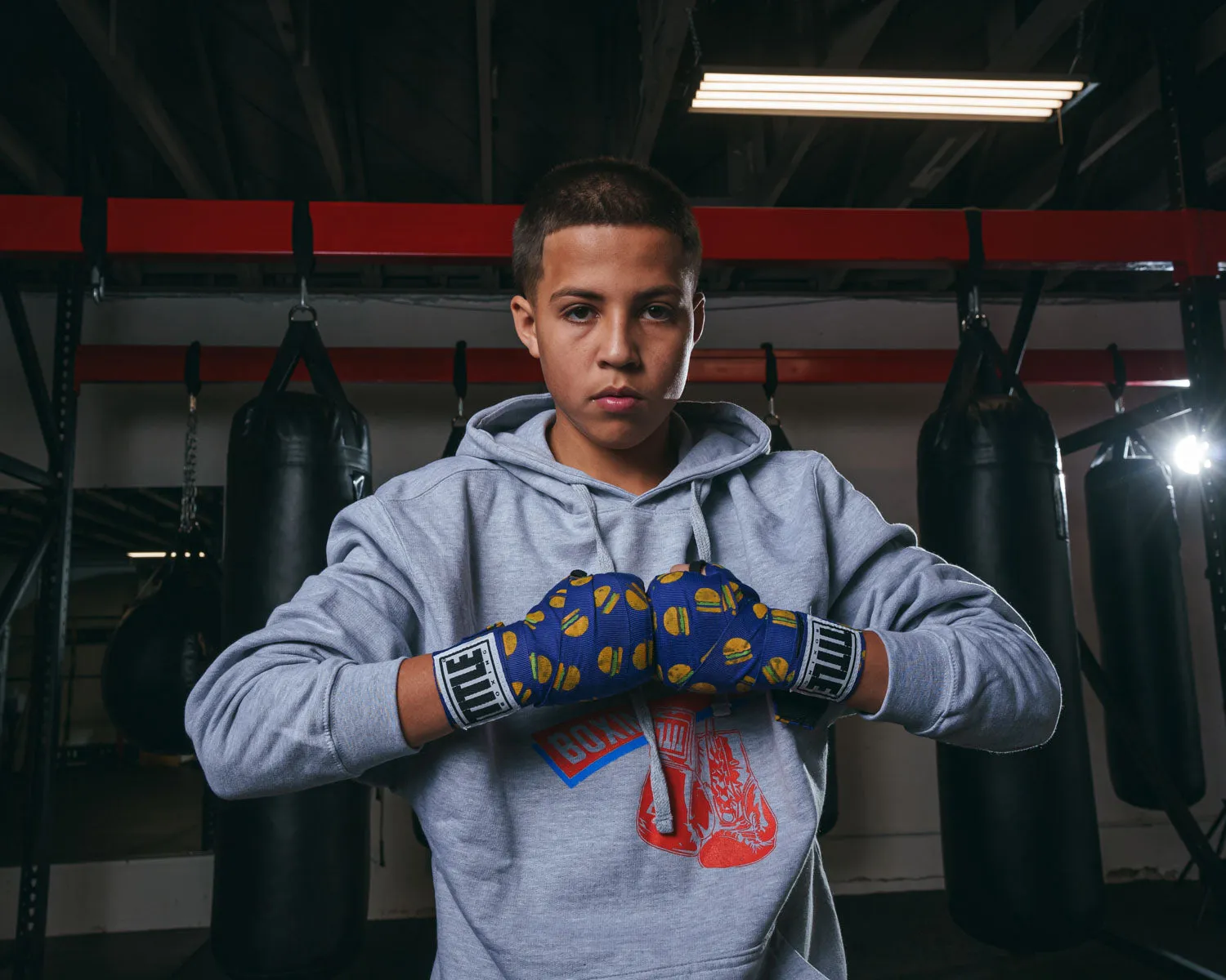 TITLE Boxing Print Hand Wraps 180"