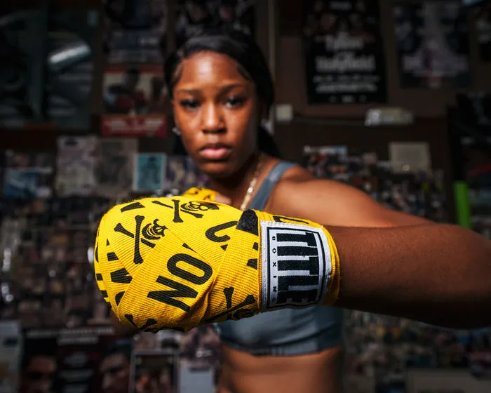 TITLE Boxing Print Hand Wraps 180"